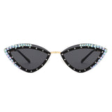 HW2070 - Luxury Rhinestone Cat Eye Fashion Women Wholesale Sunglasses