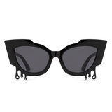 HS1294 - Irregular Cat Eye Rhinestone Drip Fashion Women Wholesale Sunglasses