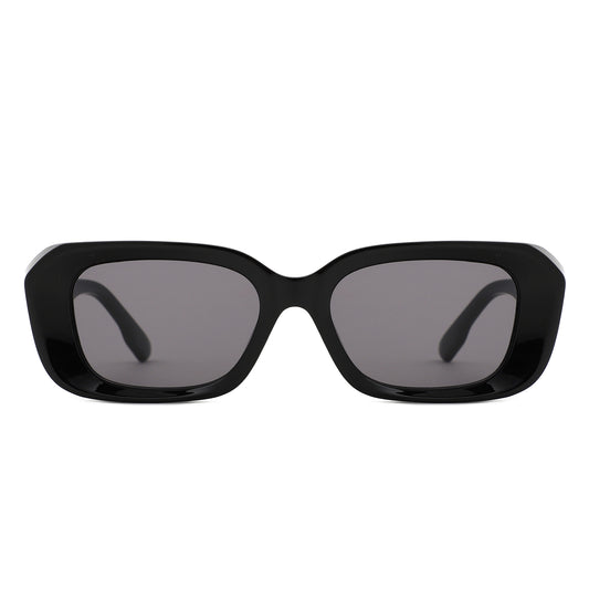 S1250 - Square Retro Thick Frame Geometic Wholesale Sunglasses