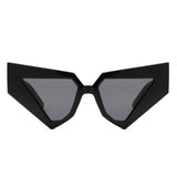 HS1357 - Oversize Fashion Chunky Geometric Cat Eye Wholesale Sunglasses