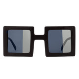 HS1317 - Square Two-Tone Tinted Bright Box Wholesale Sunglasses