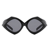 HS2177 - Geometric Fashion Polygon Triangle Wholesale Sunglasses