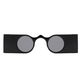 HS2176 - Retro Irregular Wide Bar Round Wholesale Sunglasses