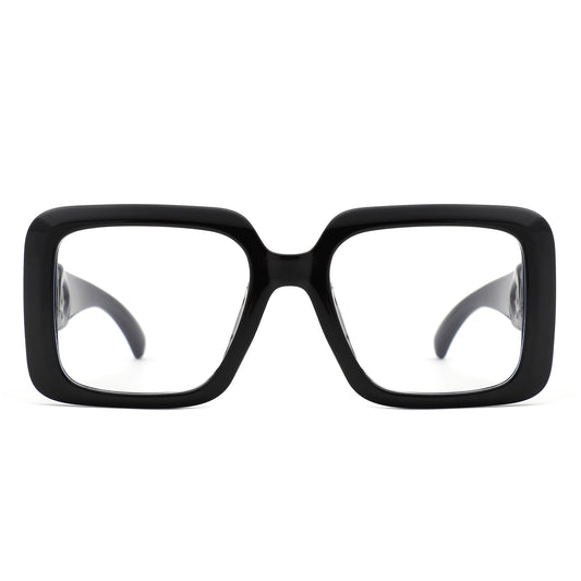 HS1346 - Square Modern Twisted Irregular Blue Light Blocker Wholesale Glasses