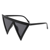 HS1358 - Irregular Fashion Flat Top Triangle Pointy Wholesale Sunglasses