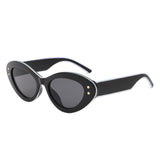 HS1331 - Oval Fashion Women Star Design Cat Eye Wholesale Sunglasses