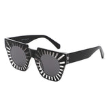 S1248 - Women Chunky Square Bright Fashion Wholesale Sunglasses