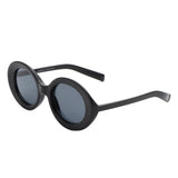 S1231 - Round Retro Fashion Vintage Inspired Oval Wholesale Sunglasses