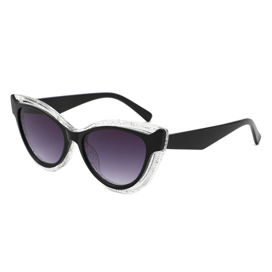 HS1306 - Women Retro Two-Tone Cat Eye Wholesale Sunglasses