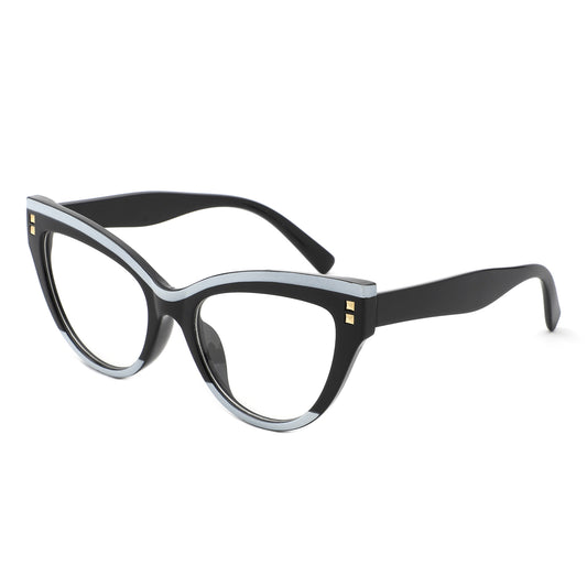 HS1304 - Women Double Tone Frame Anti Blue Light Wholesale Glasses