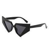 HS1357 - Oversize Fashion Chunky Geometric Cat Eye Wholesale Sunglasses