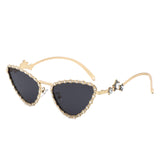 HJ3039 - Women Luxury Fashion Diamond Cat Eye Wholesale Sunglasses