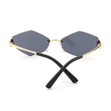 HJ2094 - Geometric Fashion Hexagon Rimless Wholesale Sunglasses