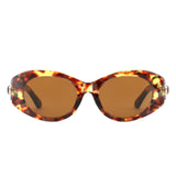 HS2186 - Women Round Fashion Oval Wholesale Sunglasses