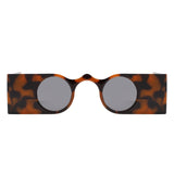 HS2176 - Retro Irregular Wide Bar Round Wholesale Sunglasses