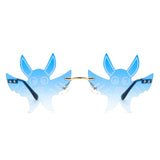 HW2036 - Frameless Party Gremlin Shape Novelty Wholesale Sunglasses