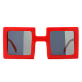 HS1317 - Square Two-Tone Tinted Bright Box Wholesale Sunglasses