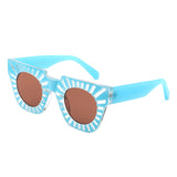 S1248 - Women Chunky Square Bright Fashion Wholesale Sunglasses