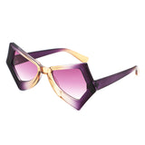 HS1303 - Geometric Sharp Irregular Women Fashion Wholesale Sunglasses