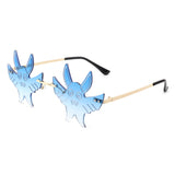 HW2036 - Frameless Party Gremlin Shape Novelty Wholesale Sunglasses