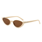 HS2193 - Retro Oval Semi-Rimless Round Wholesale Sunglasses