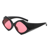 HS2177 - Geometric Fashion Polygon Triangle Wholesale Sunglasses