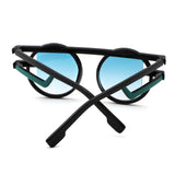 S1249 - Irregular Futuristic Double Frame Round Wholesale Sunglasses