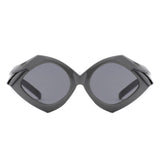 HS2177 - Geometric Fashion Polygon Triangle Wholesale Sunglasses