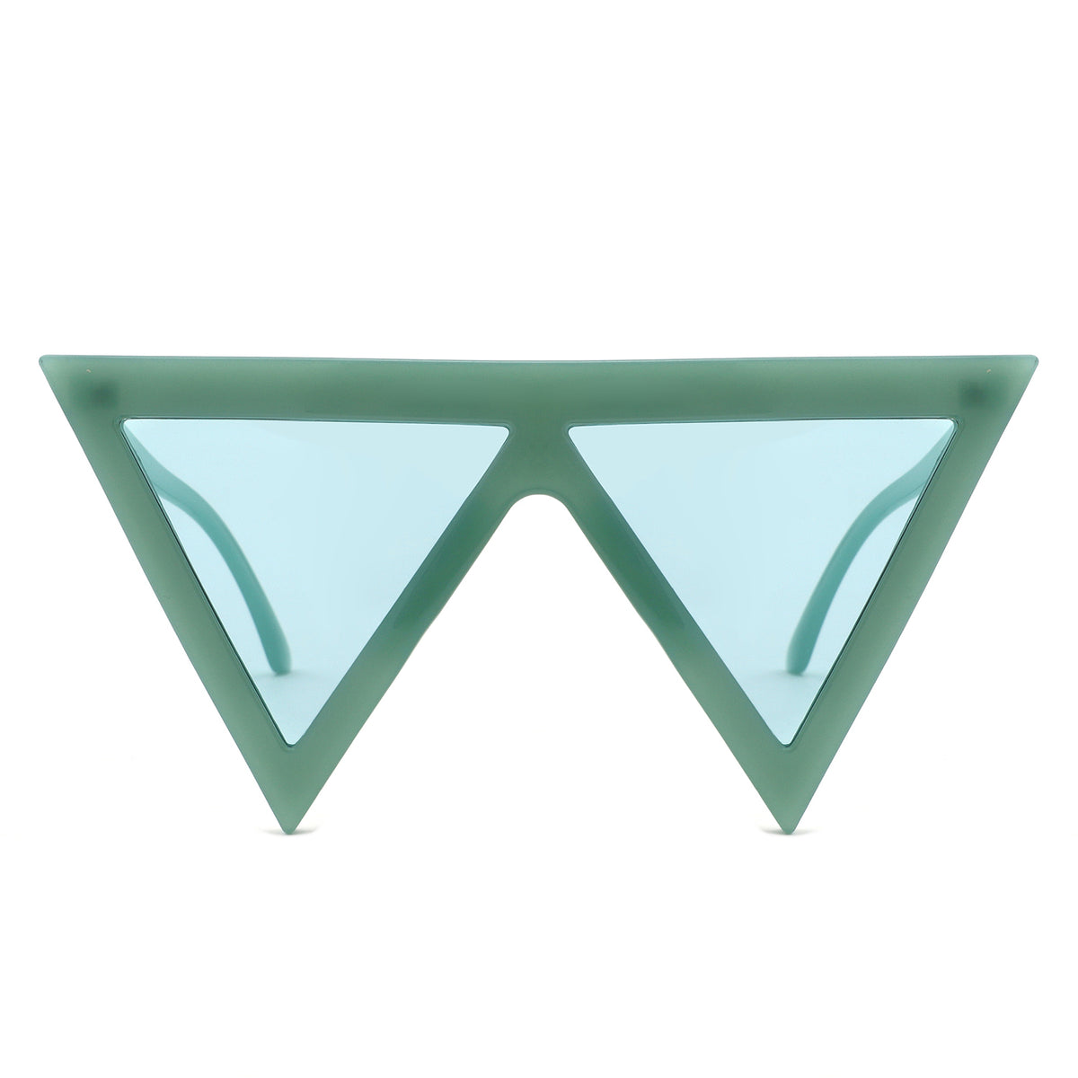 HS1358 - Irregular Fashion Flat Top Triangle Pointy Wholesale Sunglasses