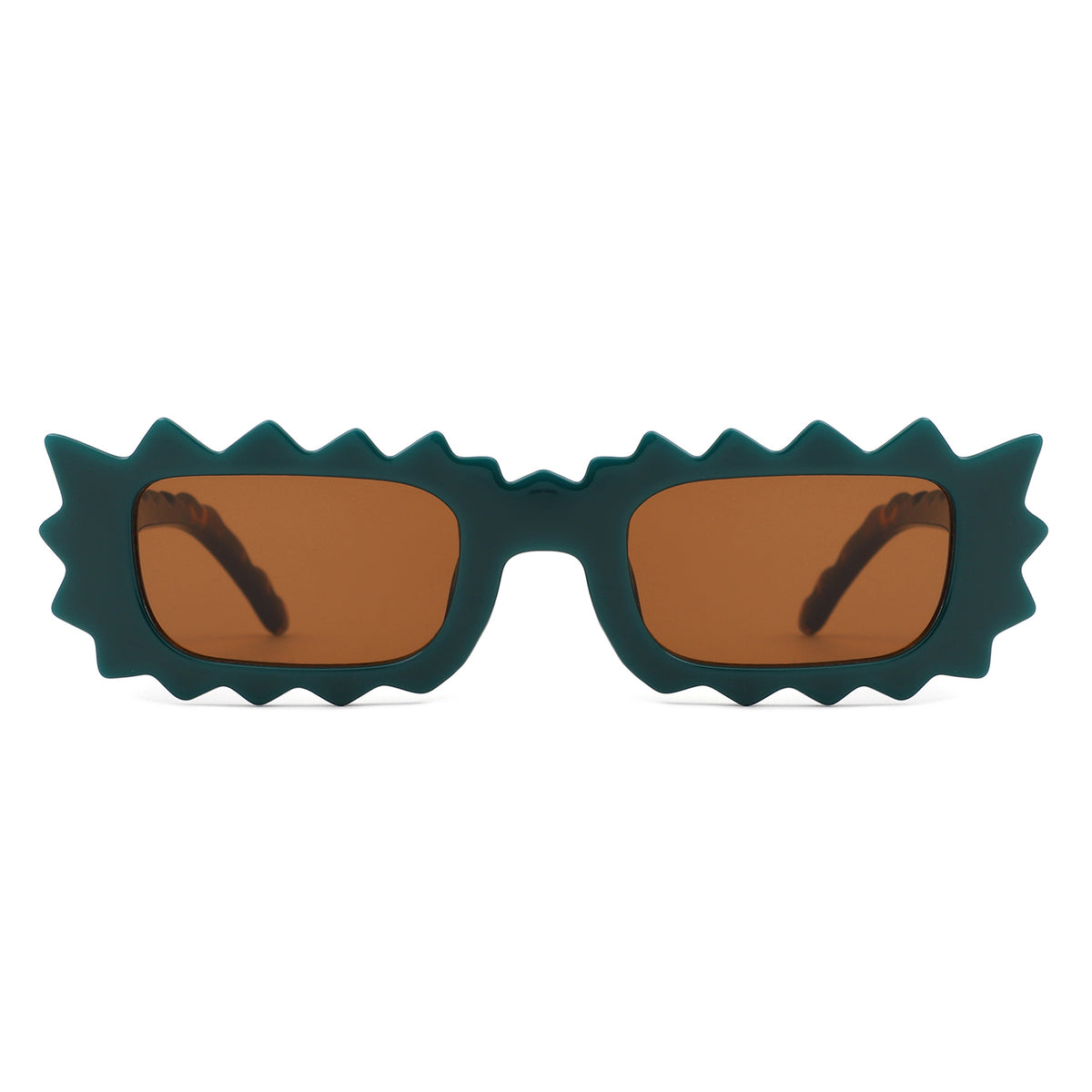 HS1309 - Rectangle Modern Spikes Irregular Wavy Square Wholesale Sunglasses