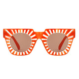 S1248 - Women Chunky Square Bright Fashion Wholesale Sunglasses