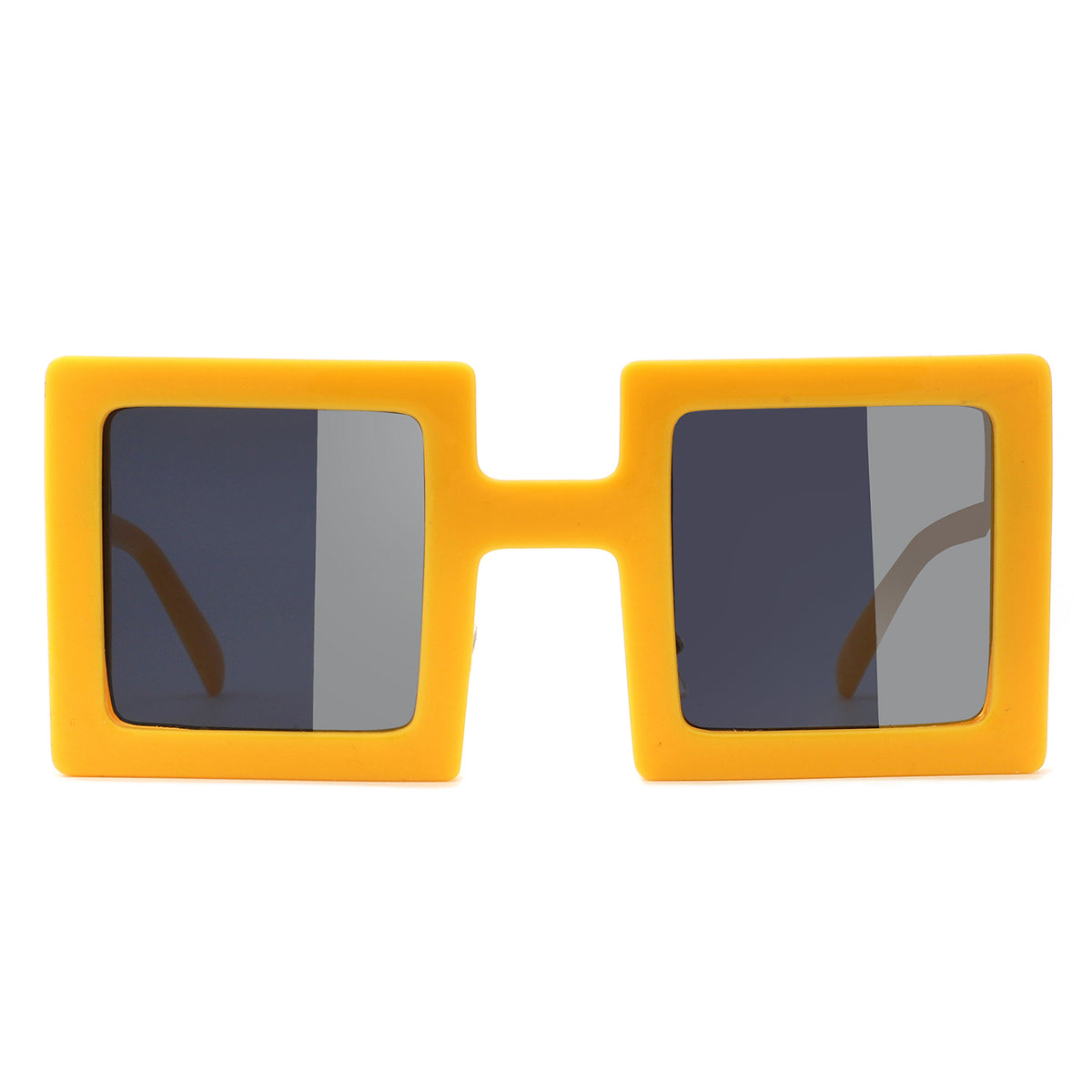 HS1317 - Square Two-Tone Tinted Bright Box Wholesale Sunglasses