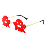 HW2035 - Rimless Party Scary Ghost Wholesale Sunglasses