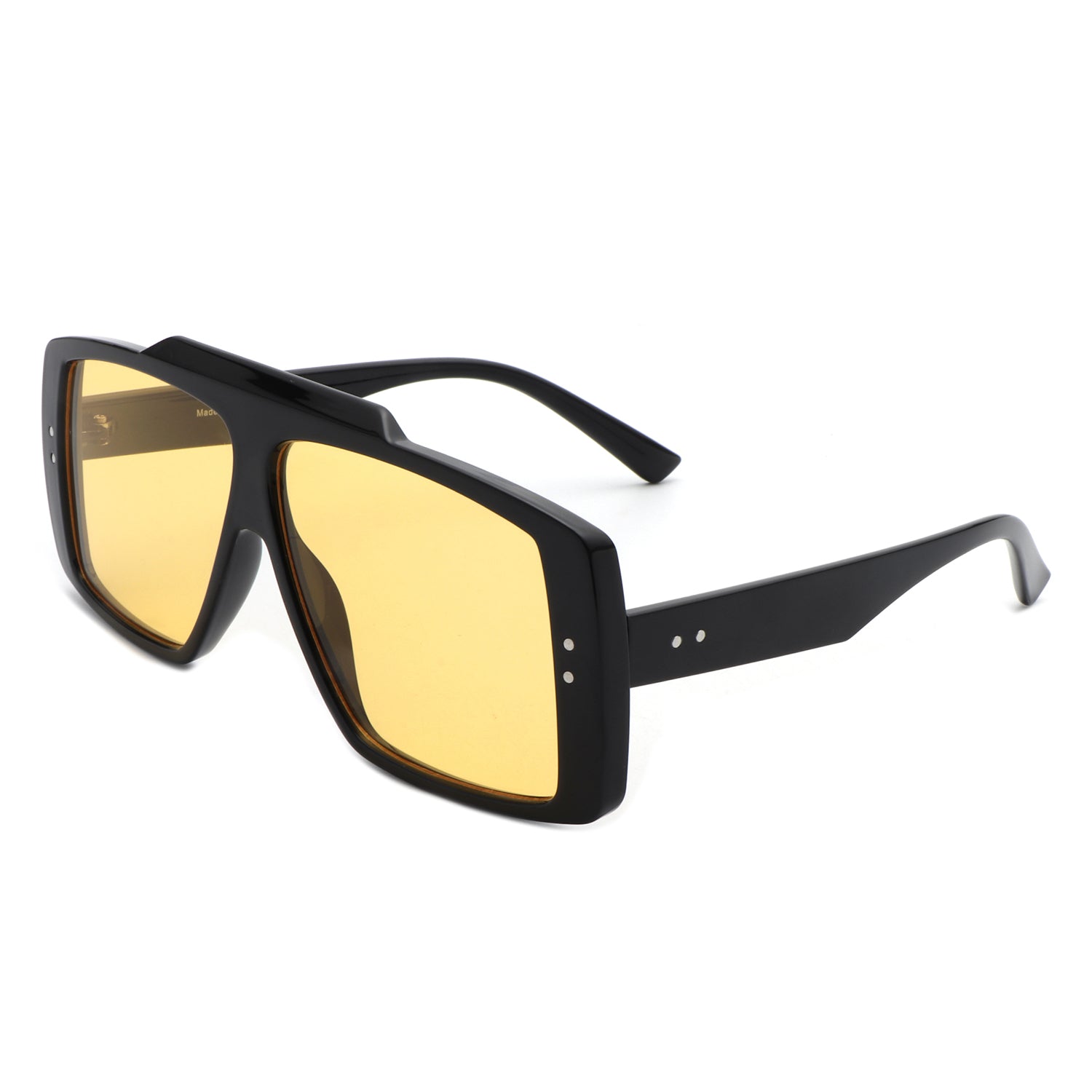 V Shape Temple Cut Out Fashion Square Wholesale Sunglasses