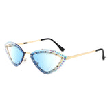 HW2070 - Luxury Rhinestone Cat Eye Fashion Women Wholesale Sunglasses