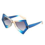 HS1303 - Geometric Sharp Irregular Women Fashion Wholesale Sunglasses