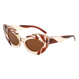 HS1310 - Women Fashion Modern Sculpted Cat Eye Wholesale Sunglasses