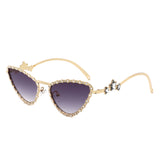 HJ3039 - Women Luxury Fashion Diamond Cat Eye Wholesale Sunglasses