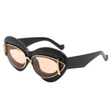 HS2190 - Oversize Chunky Fashion Irregular Cat Eye Wholesale Sunglasses