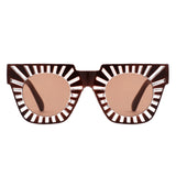 S1248 - Women Chunky Square Bright Fashion Wholesale Sunglasses