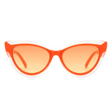 HS1306 - Women Retro Two-Tone Cat Eye Wholesale Sunglasses