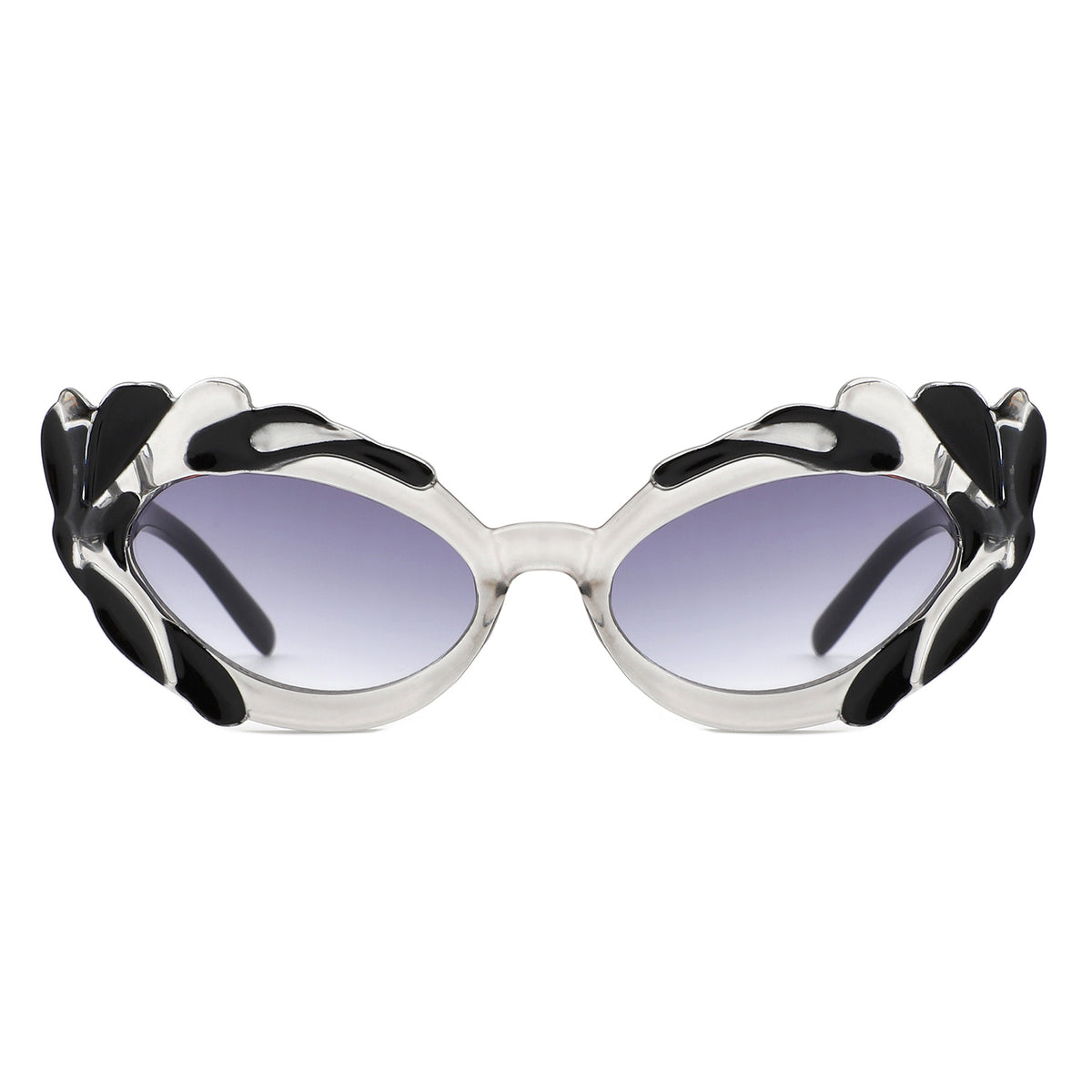 HS1310 - Women Fashion Modern Sculpted Cat Eye Wholesale Sunglasses