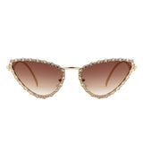 HJ3039 - Women Luxury Fashion Diamond Cat Eye Wholesale Sunglasses