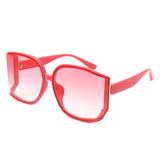 HS2163 - Oversize Square Curved Lens Butterfly Wholesale Sunglasses