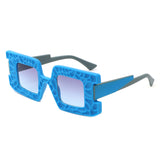 HS1318 - Geometric Modern Chunky Fashion Square Wholesale Sunglasses