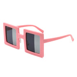 HS1317 - Square Two-Tone Tinted Bright Box Wholesale Sunglasses