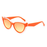 HS1306 - Women Retro Two-Tone Cat Eye Wholesale Sunglasses