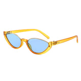 HS2193 - Retro Oval Semi-Rimless Round Wholesale Sunglasses