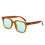 HS1326 - Square Retro Tinted Fashion Wholesale Sunglasses