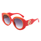 HS2189 - Oversize Bold Luxurious Fashion Women Round Wholesale Sunglasses